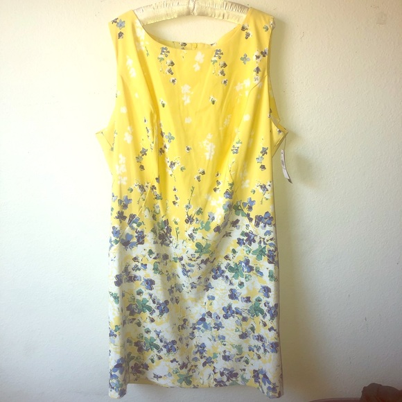 Alyx Dresses & Skirts - ALYX floral sleeveless sheath dress Sz 24 W NWT